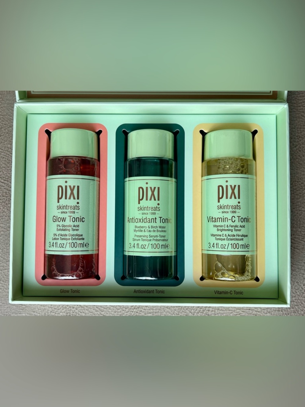 3 Pixi - 100 ml (3.4 fl.oz) each * Glow, Antioxidant and Vitamin C